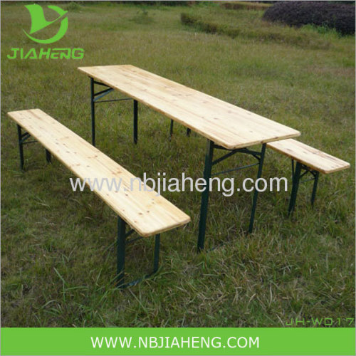 Portable wood picnic table