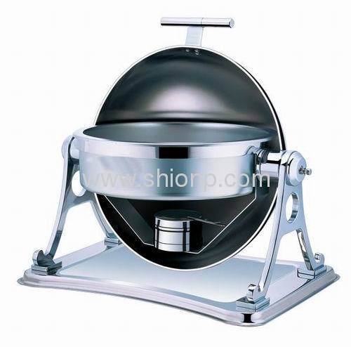 Round chafing dishes with T handle