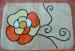 Flower acrylic tufted bathroom mat