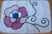 Flower acrylic tufted bathroom mat