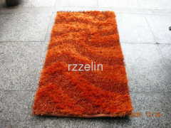 Shaggy anti slip bathroom mat