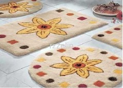 shaggy non slip bathroom set mats