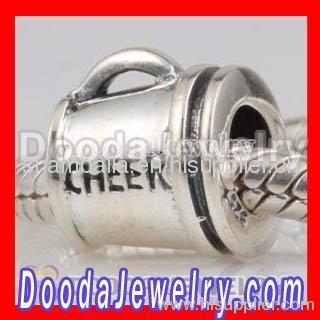 Sterling Silver european Cheerleading Charm