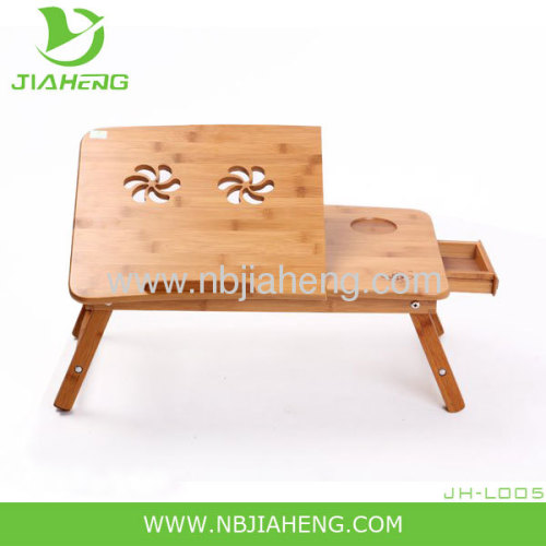 Modern Bamboo Dissipate Heat Fold Bed Laptop