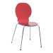 acrylic dining chair with chormed metal legs