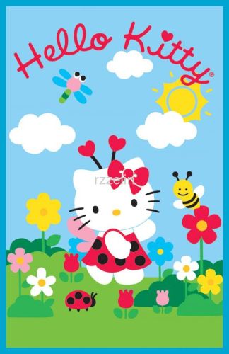 Hello kitty printed floor mat