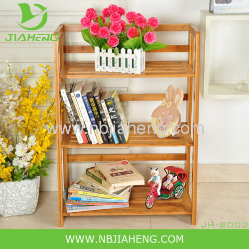 Sustainable bamboo bookcase