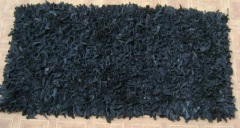 Leather shag Rug