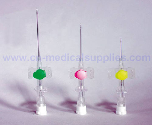 I. V. Cannula with Injection Valve and Wings