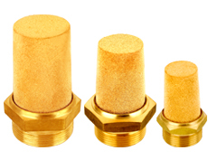 A type brass pneumatic Muffler