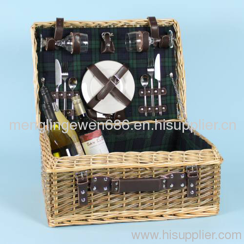 willow picnic baskets for 2 person