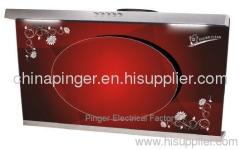 Tempered glass cooker hood PG658-Red