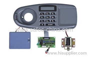 LCD display Hotel safe lock and key with knob