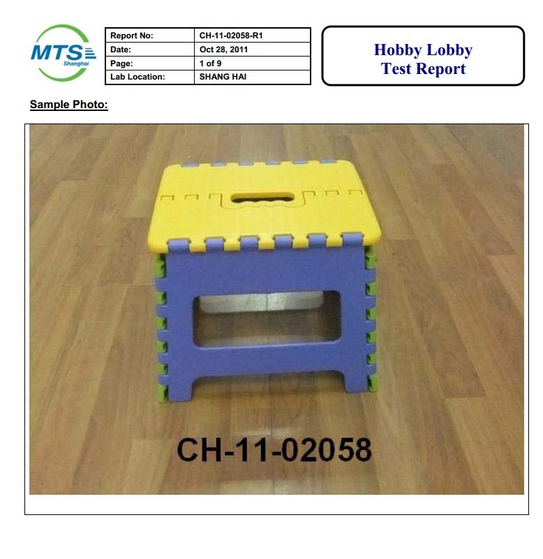 Hobby Lobby test report