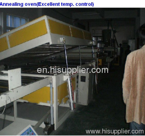 plastic grid board extrusion line