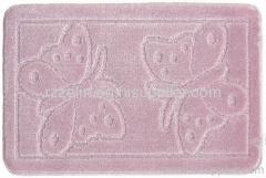 butterfly pattern PP jacquard floor and door mats