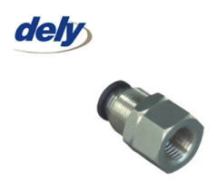 DPMF bulkhead female straight push fitting