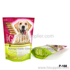 dog food pouch with clear window