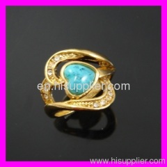 Brass alloy gold plated heart pattern ring welcome small order 1321704