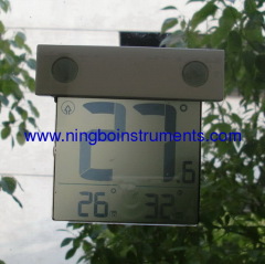 Solar window thermometer