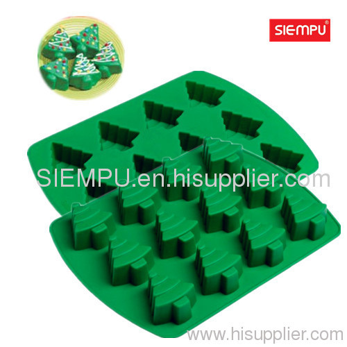 Silicone Christmas Tree Cake/Muffin Mould (SP-SB021)