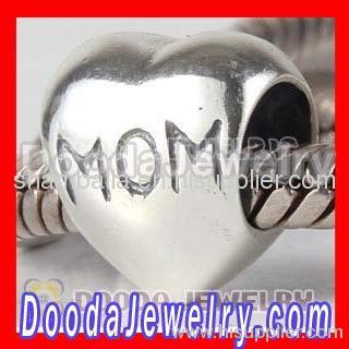 Sterling Silver european Mom Charms Beads For Mother's Day