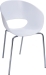 white PP Ron Arad Tom Vac Chair with chromed steel base