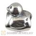 Silver European Duck Charms Wholesale