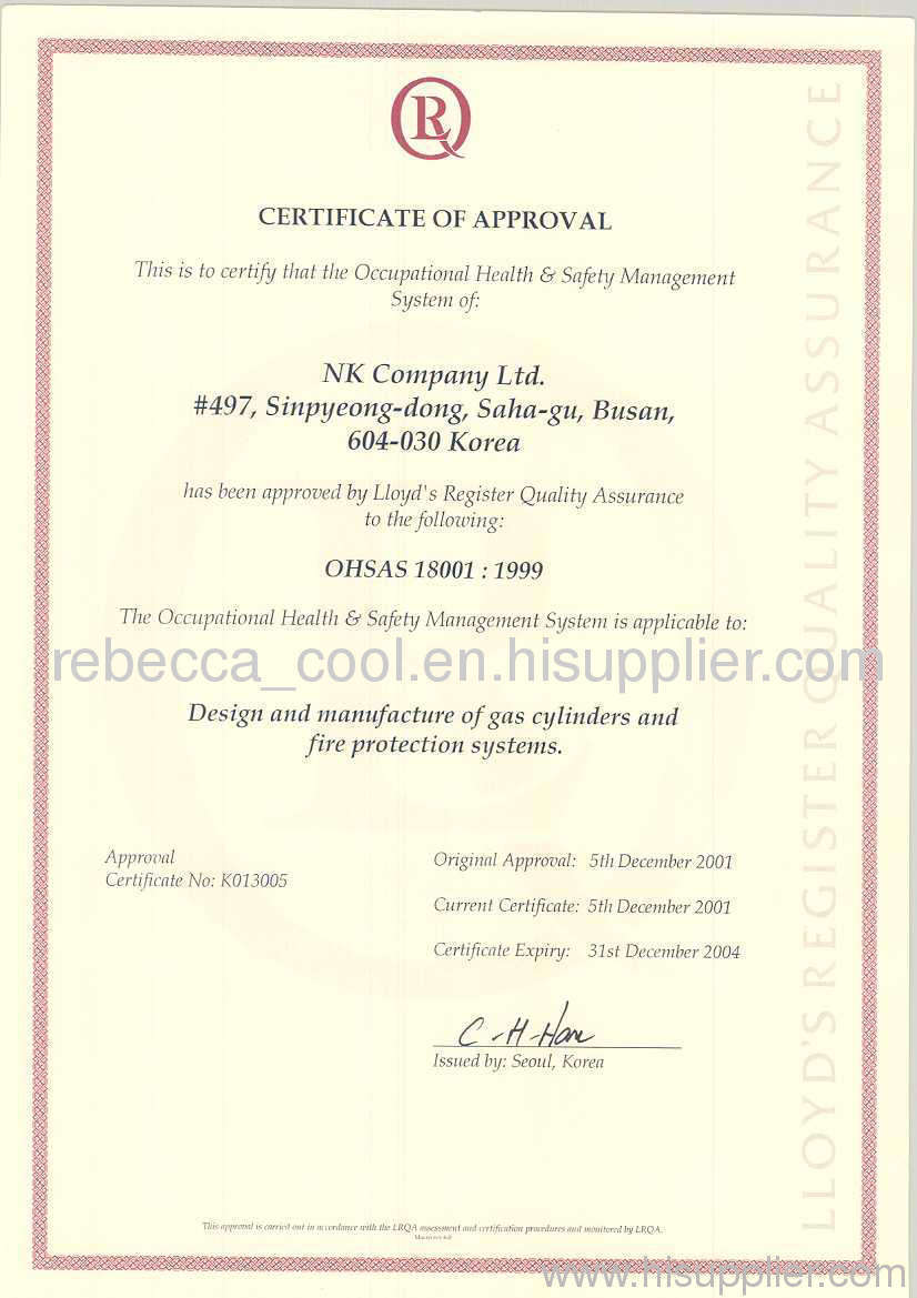 18001certificate