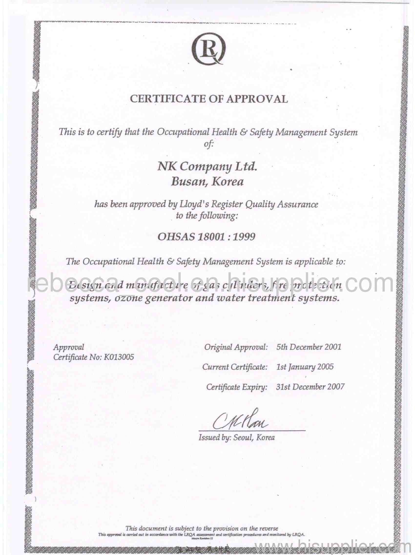 OHSAS18001