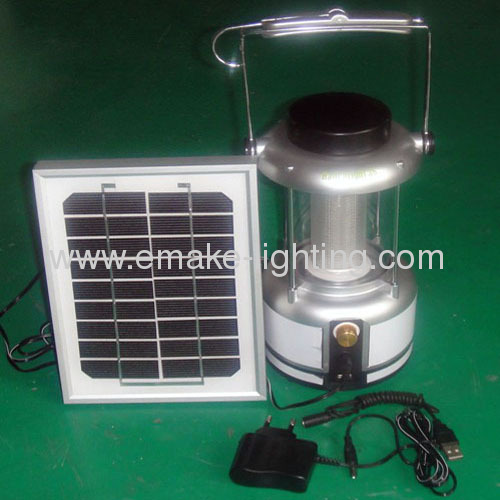 Solar lantern with solar panel Led