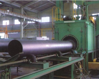 QGN Series steel tube inside wall shot and air blast machine