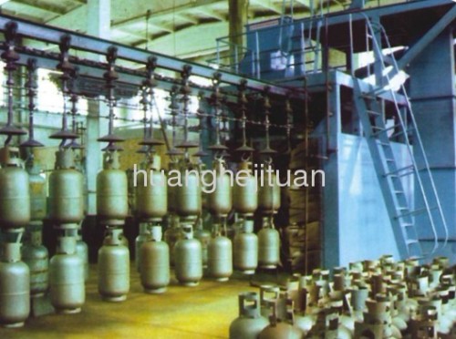 QYP15A Liquefied gas cylinder shot blast machine