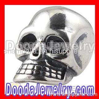 Sterling Silver European Skull Charms Beads Wholesale