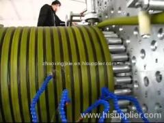 PE large diameter pipe extruding machine