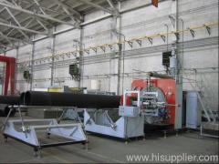 HDPE hollow wall winded pipe Processing extruding machine