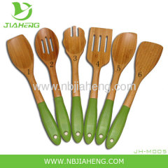 Pampered Chef Bamboo Spatula Spoon Set