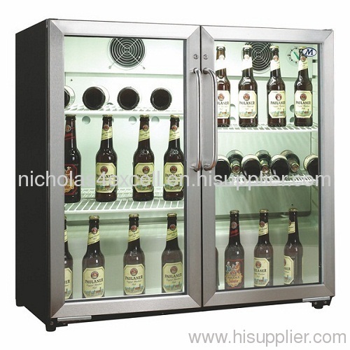 258L SS swing door bar cooler