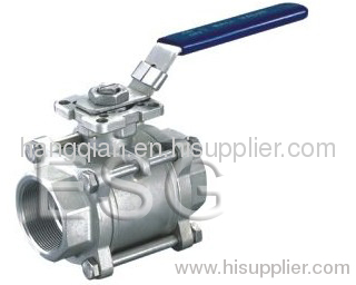 3-PC BALL VALVE WITH MOUNTING PAD