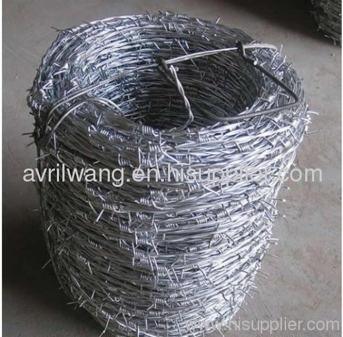 galvanized barbed wire