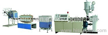 spiral pipe extrusion machine