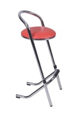red PVC cushion Bar Chair