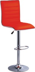 comfortable fashion Red PVC seat and back Bar Chair