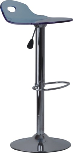 fashion Arcylic Bar stool with chromed steel base and leg