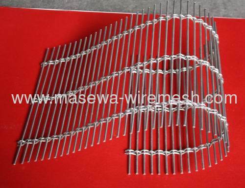 flexible woven wire drapery exterior facade