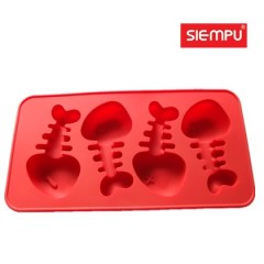 Silicone Fish Bone Ice Cube Tray (SP-IT009)