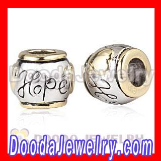 Gold Plated european Hope Charms