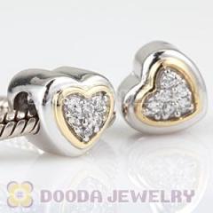 Discount european Style Heart Charms Beads Wholesale