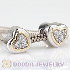 Discount european Style Heart Charms Beads Wholesale
