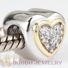 Discount european Style Heart Charms Beads Wholesale